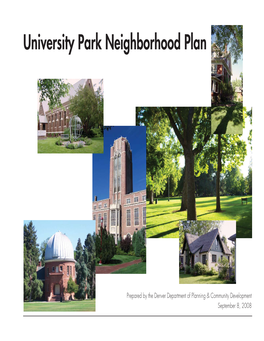 University Park Neighborhood Plan