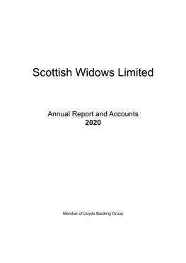 Scottish Widows Limited Annual Report
