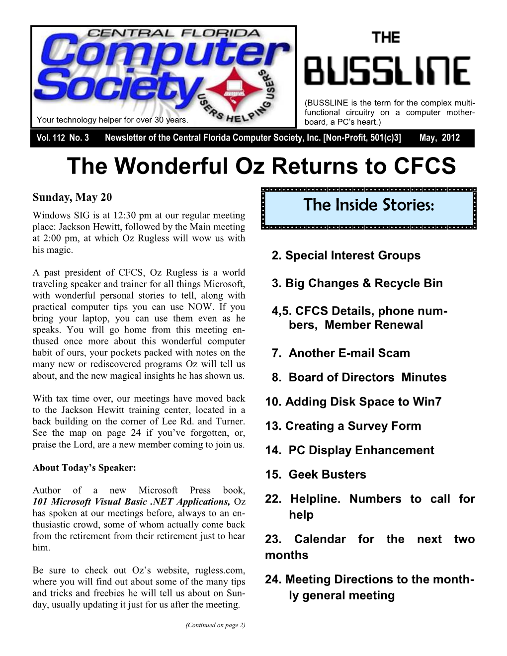 The Wonderful Oz Returns to CFCS