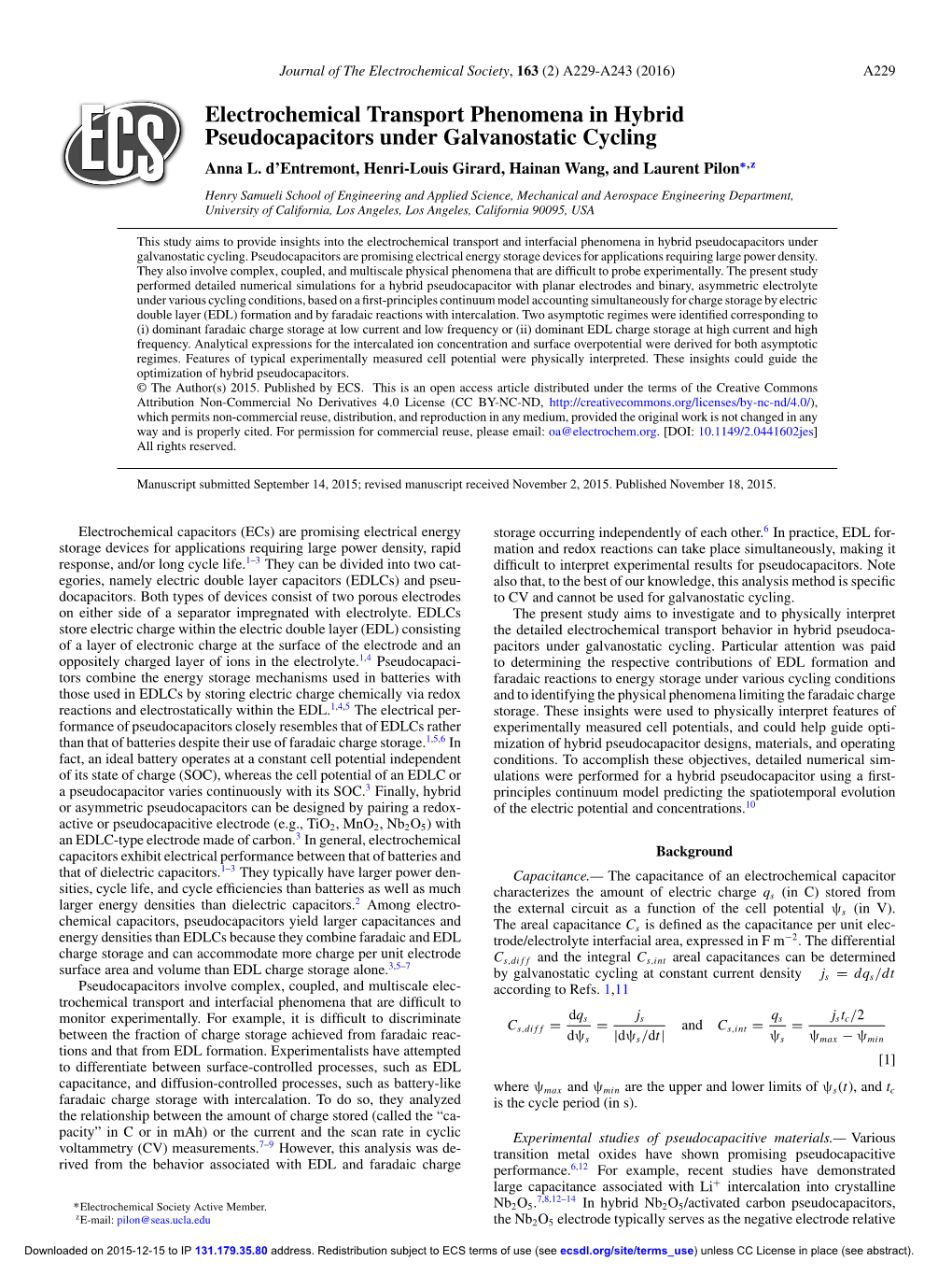 JES2016-Transport Pseudocaps Galvanostatic.Pdf