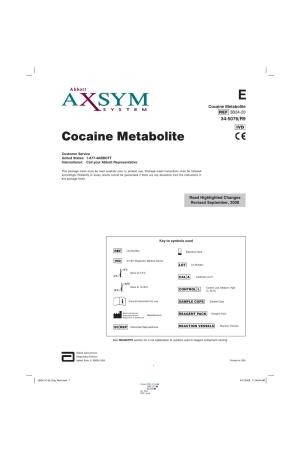 Cocaine Metabolite 3B24-20 34-5076/R9 Cocaine Metabolite