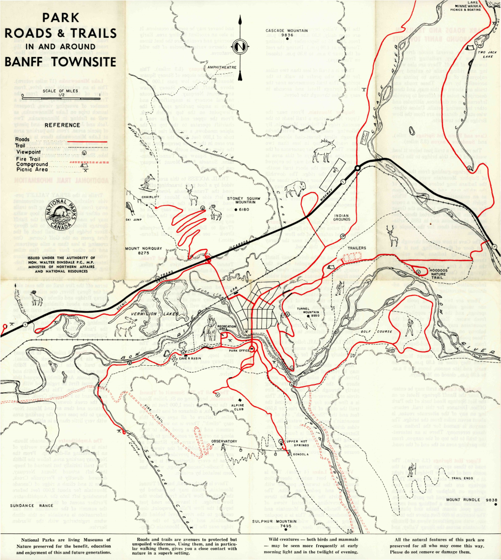 Park Roads & Trails Banff Townsite