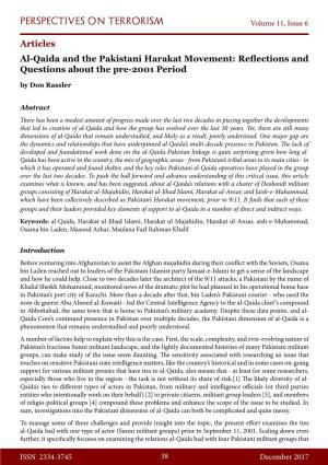 Articles Al-Qaida and the Pakistani Harakat Movement: Reflections and Questions About the Pre-2001 Period by Don Rassler