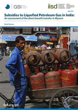 Subsidies to Liquefied Petroleum Gas in India: an Assessment of the Direct Benefit Transfer in Mysore