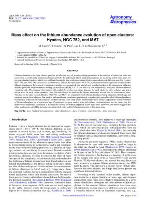 Mass Effect on the Lithium Abundance Evolution of Open Clusters: Hyades, NGC 752, and M 67 M