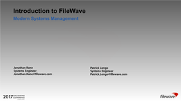 PSU Intro to Filewave.Key