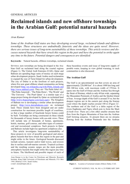 Reclaimed Islands and New Offshore Townships in the Arabian Gulf: Potential Natural Hazards