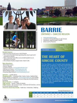 Visit and Study in Barrie, Ontario