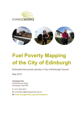 Fuel Poverty Mapping of the City of Edinburgh