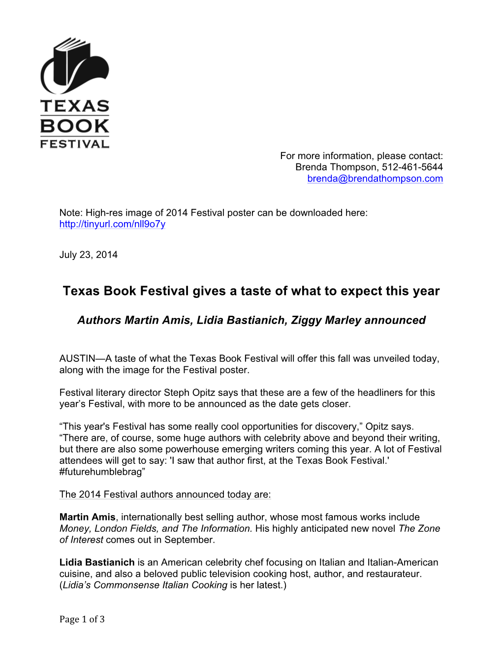 Texas Book Festival Gives a Taste of What to Expect This Year