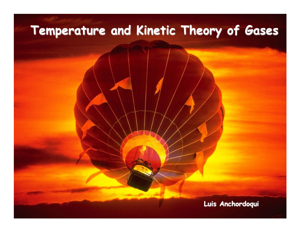 Temperature And Kinetic Theory Of Gases - DocsLib