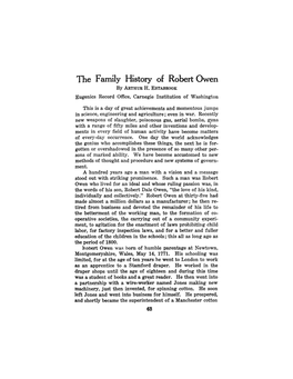 The Family History of Robert Owen by ARTHURH