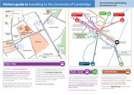 Visitors Guide to Travelling to the University of Cambridge New Museums Site