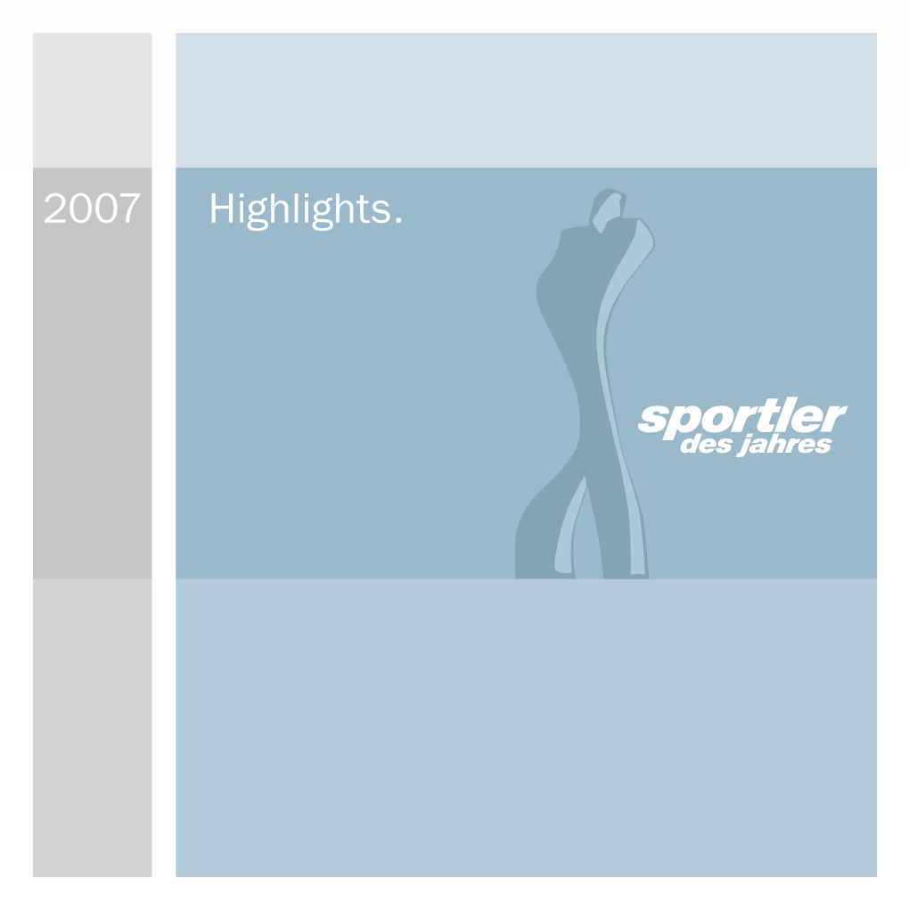 Highlights – Sportler Des Jahres 2007