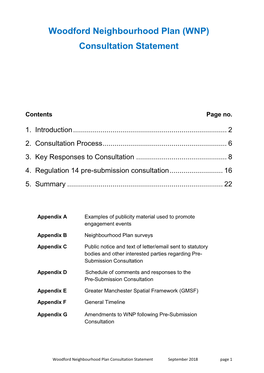 Consultation Statement