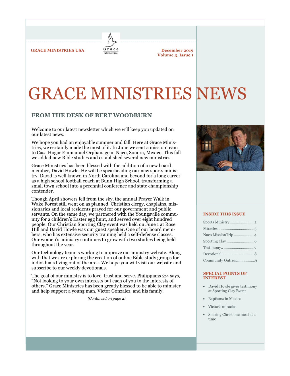 Grace Ministries News