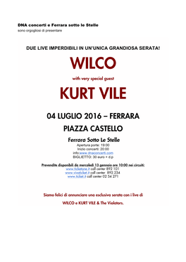 Wilco Kurt Vile