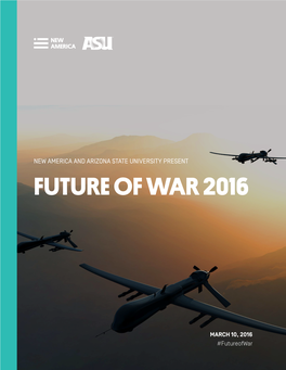 Future of War Conference 2016 Program