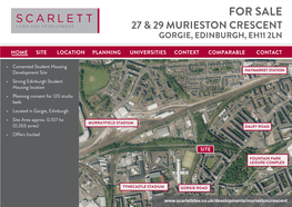 For Sale 27 & 29 Murieston Crescent Gorgie, Edinburgh, Eh11 2Ln