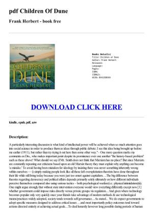 (9Baef93) Pdf Children of Dune Frank Herbert