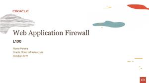 Web Application Firewall L100