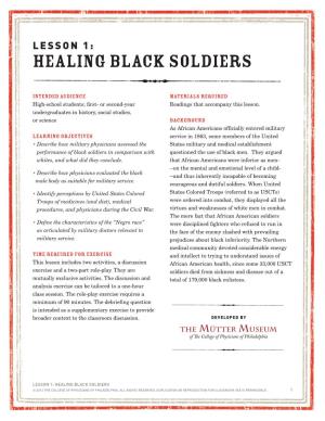 Healing Black Soldiers