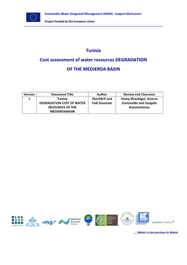 Tunisia Cost Assessment of Water Resources DEGRADATION of the MEDJERDA BASIN