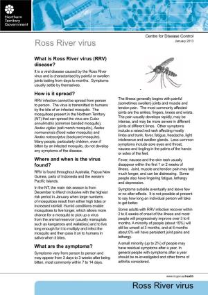 Ross River Virus January 2013