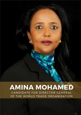 Amina Mohamed Candidate for Director General