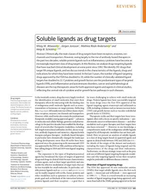 Soluble Ligands As Drug Targets