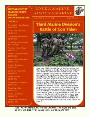 Third Marine Division's Battle of Con Thien