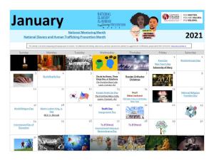 PDF Version of Observances Calendar