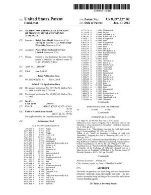 (12) United States Patent (10) Patent No.: US 8,097,227 B2 Hacklet Al