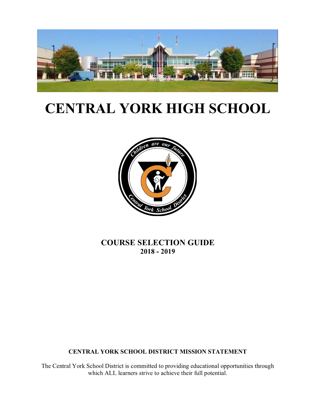 Central York High School Course Selection Guide