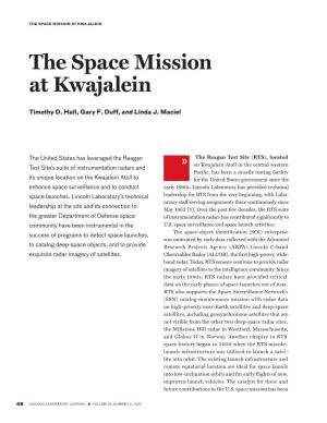 The Space Mission at Kwajalein