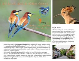 Birding and Culture in Southern Germany