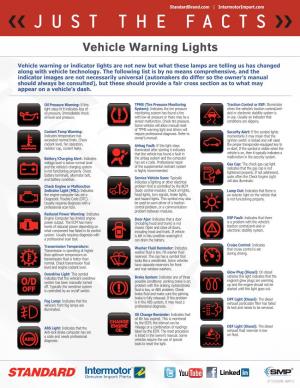 Just the Facts: Vehicle Warning Lights
