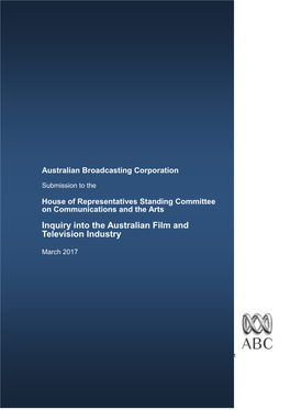Inquiry Into the Australian Film and Television Industry
