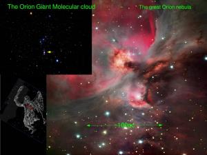The Orion Giant Molecular Cloud ~100Pc