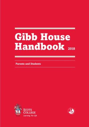 Gibb House Handbook 2018