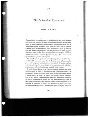 The Jacksonian Revolution