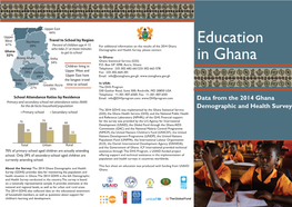 Education in Ghana: Data from the 2014 Ghana DHS