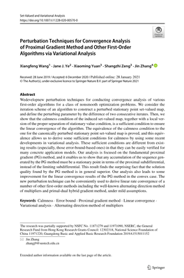 Perturbation Techniques for Convergence Analysis of Proximal Gradient Method and Other First-Order Algorithms Via Variational Analysis