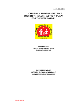 Churachandpur District District Health Action Plan for the Year 2010-11