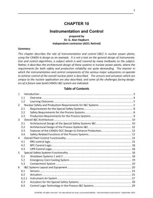 CHAPTER 10 Instrumentation and Control Prepared by Dr