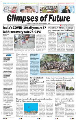 India's COVID-19 Tally Nears 37 Lakh