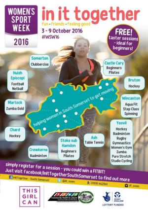 In It Together Fun Friends Feeling Good 3 - 9 October 2016 FREE! #WSW16 Taster Sessions - Ideal for Beginners!