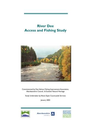 River Dee Access Fishing Study