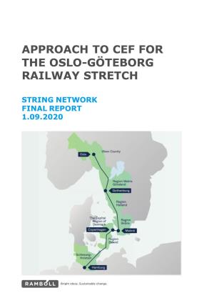 Approach to Cef for the Oslo-Göteborg Railway Stretch