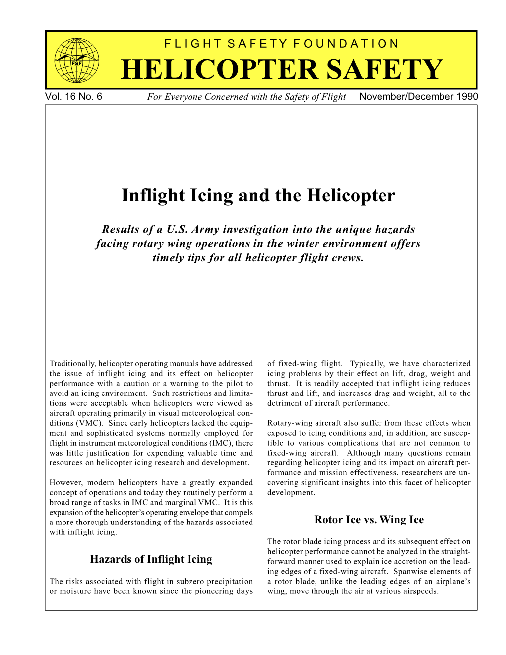 HELICOPTER SAFETY Vol